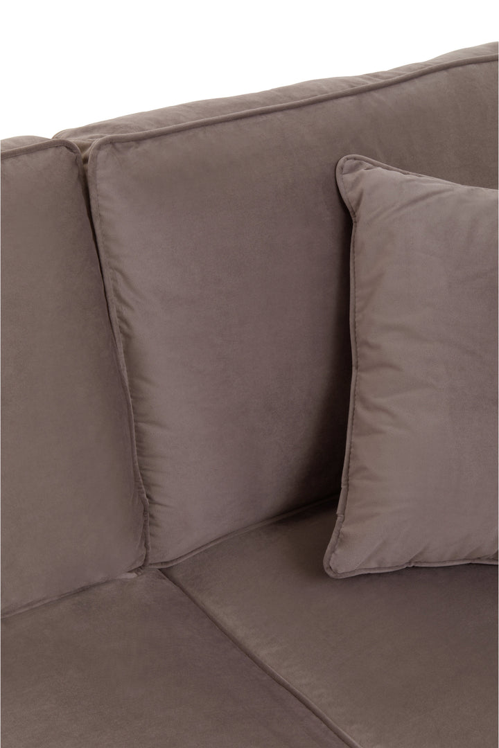 Ralph Three-Seater Mink Velvet Sofa