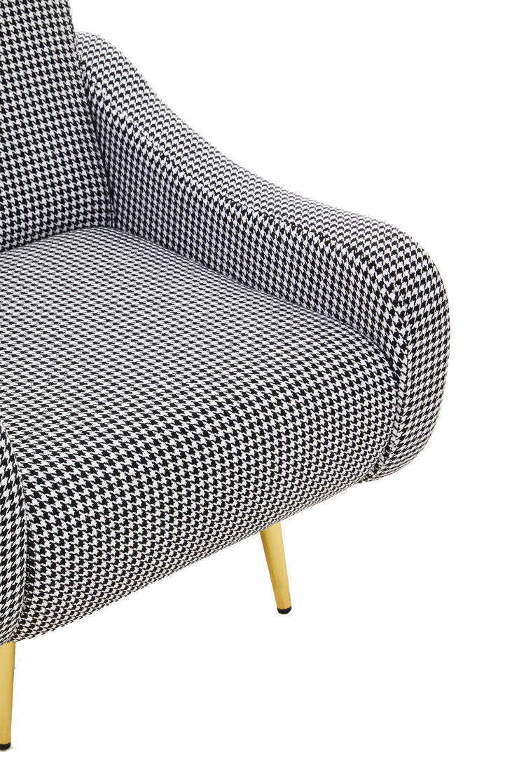 Ventana Armchair – Black & White Checked