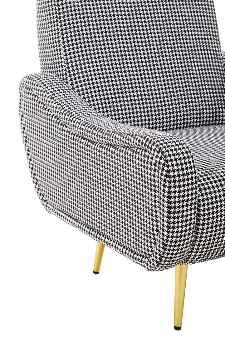 Ventana Armchair – Black & White Checked