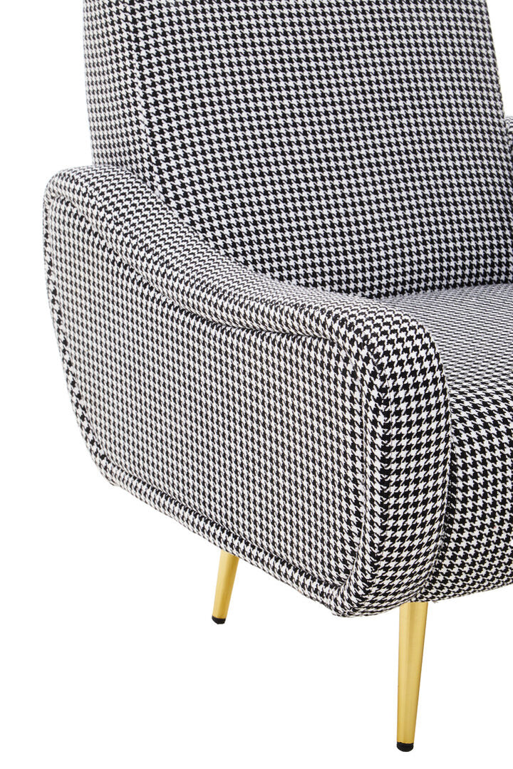 Ventana Armchair – Black & White Checked