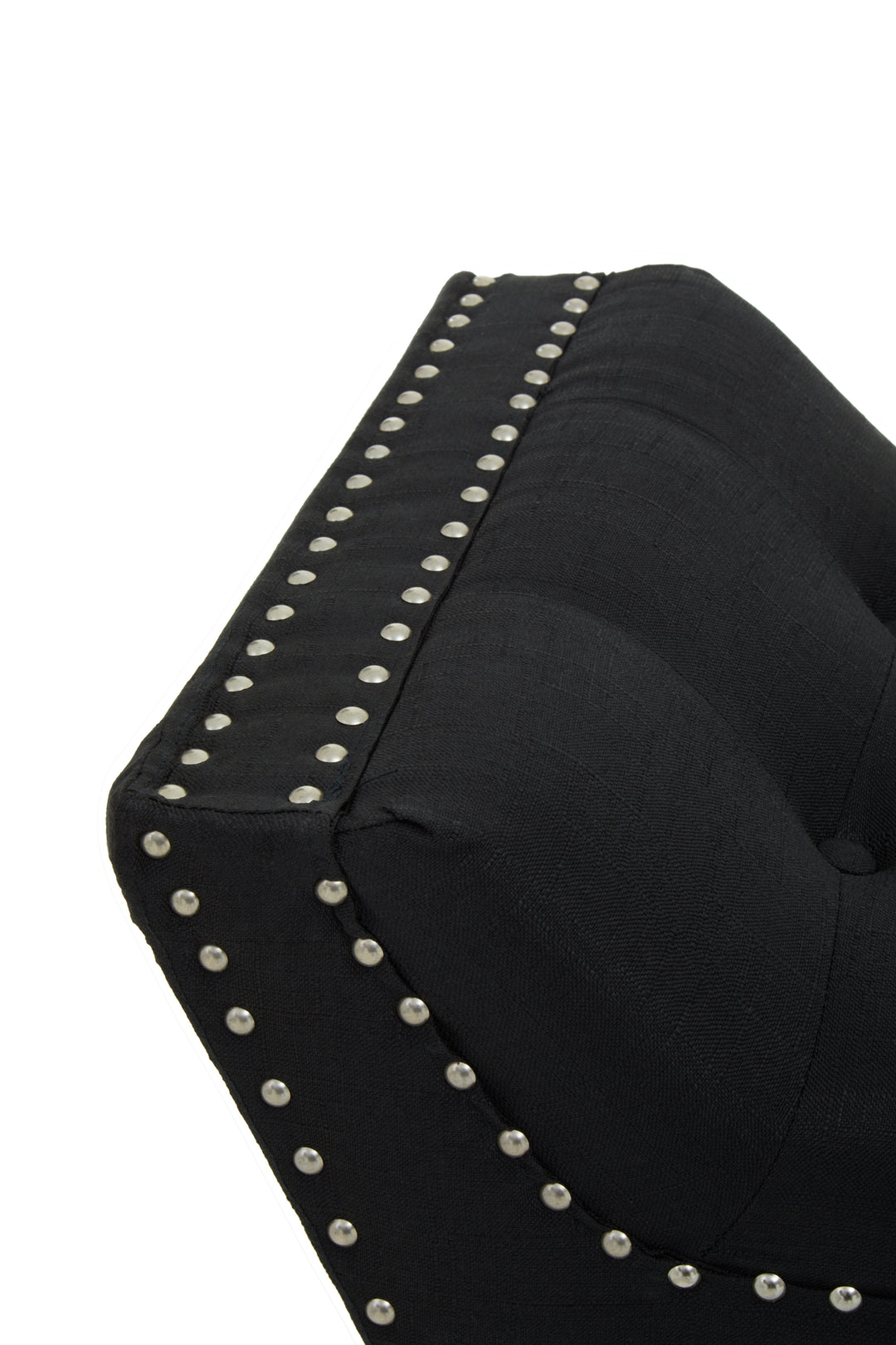 Alea Upholstered Black Fabric Storage Bench