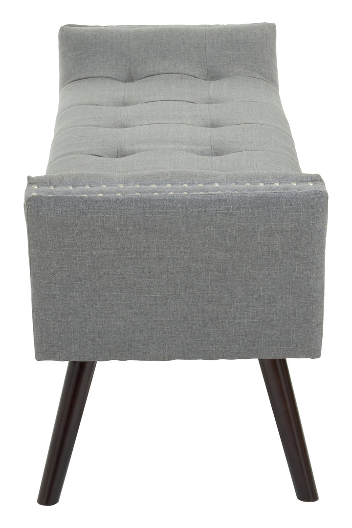 Alea Grey Fabric Bench