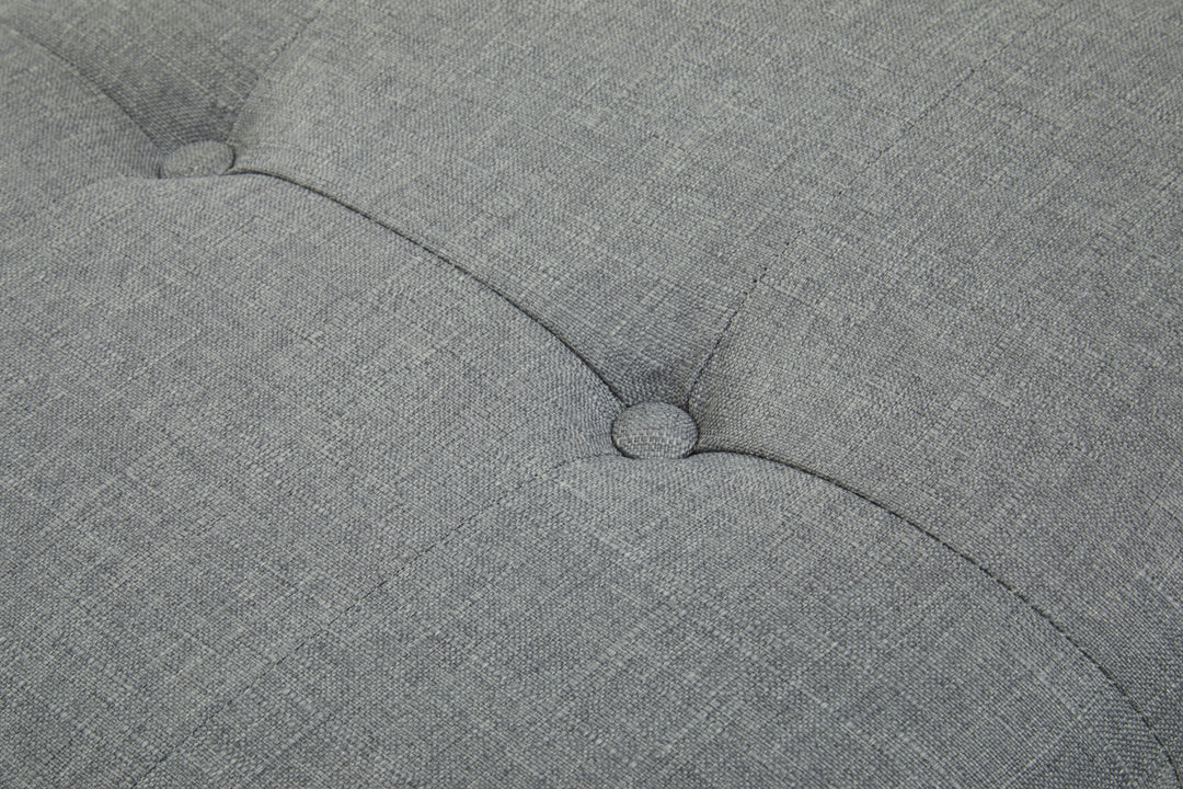 Alea Grey Fabric Bench