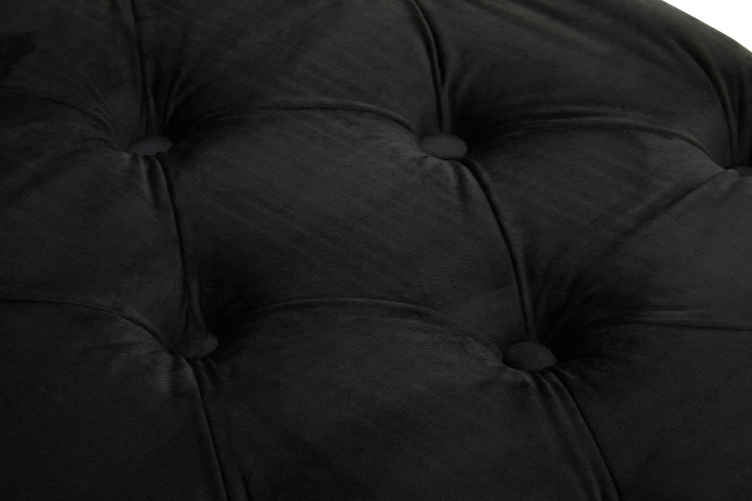 Alea Black Velvet Bench