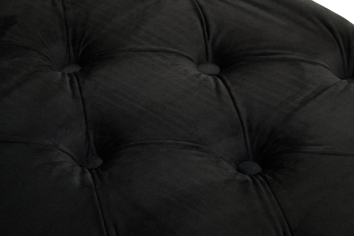 Alea Black Velvet Bench