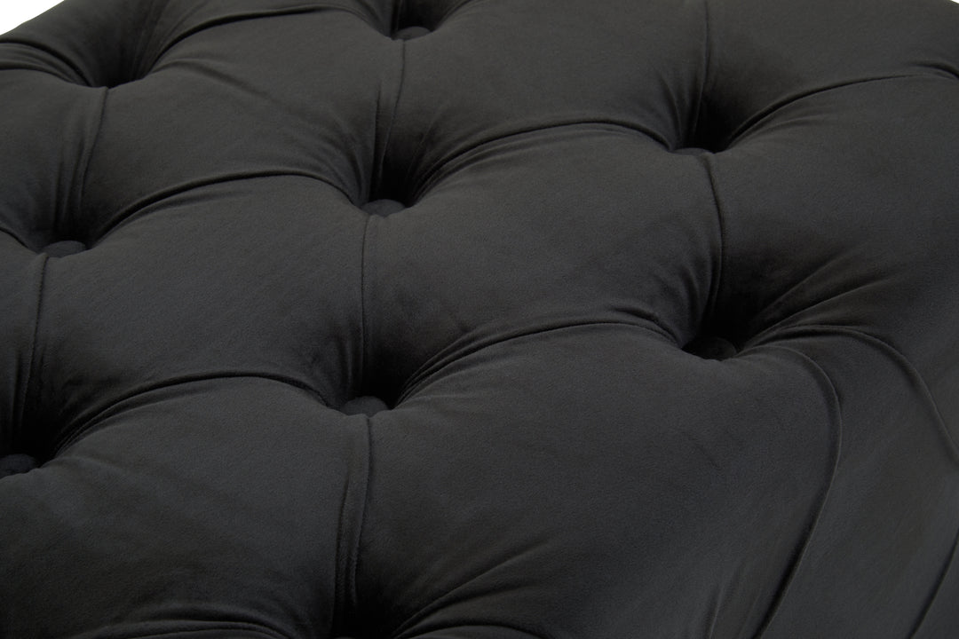 Alea Black Velvet Bench