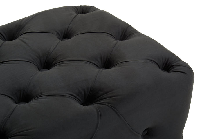 Alea Black Velvet Bench