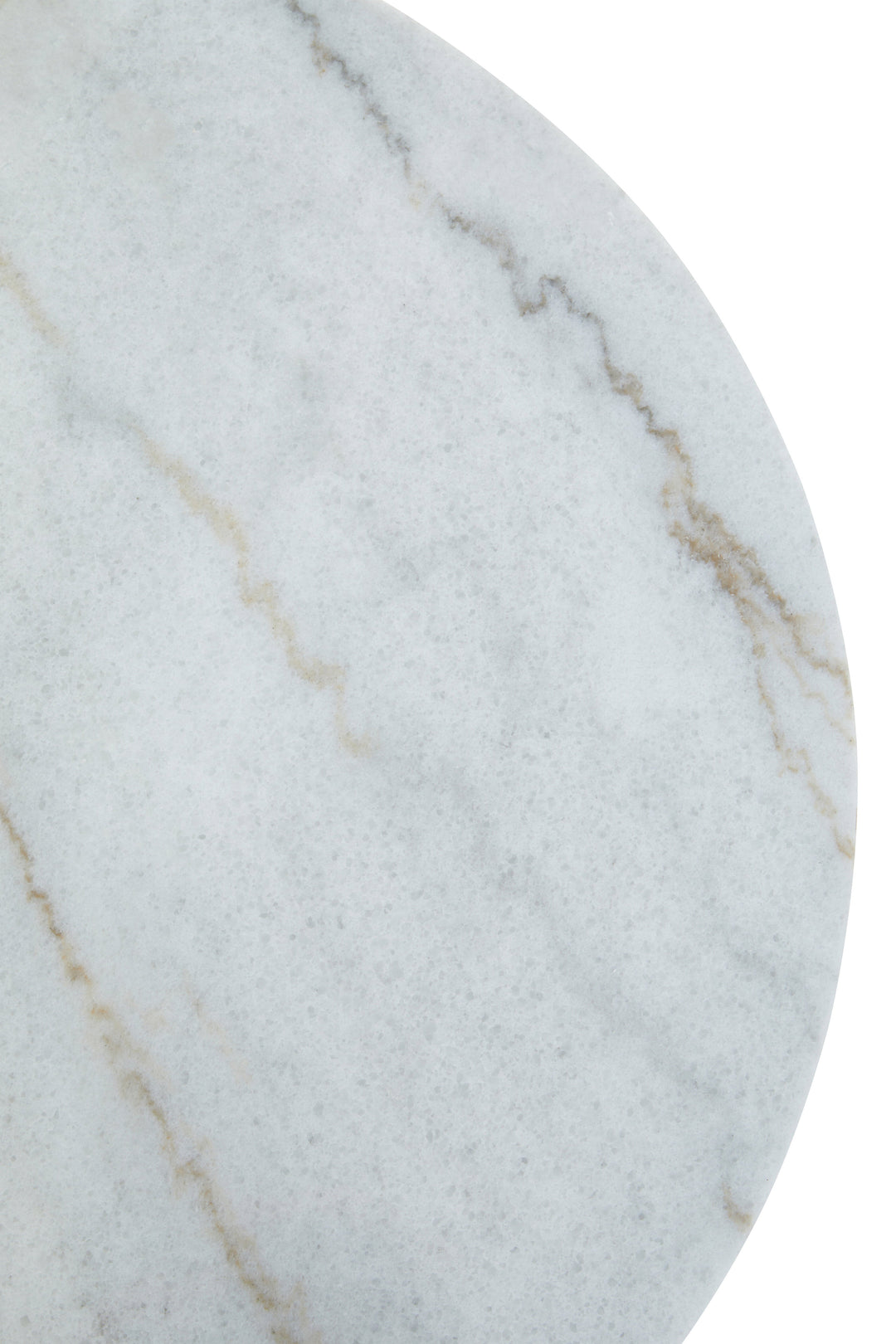 Jodie Tables – Set of Two with White Marble Top and Gold Frame