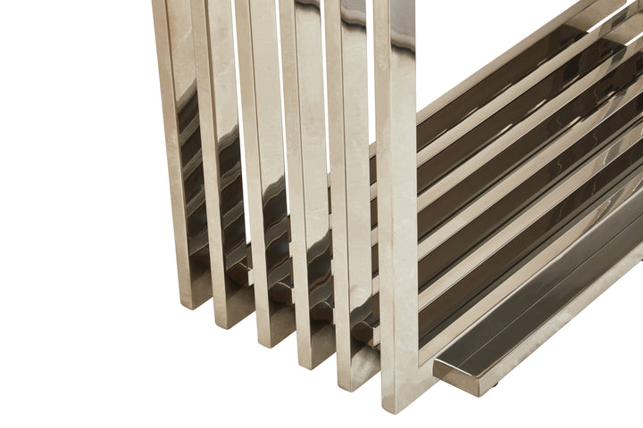 Moda Console Table with White Marble Top