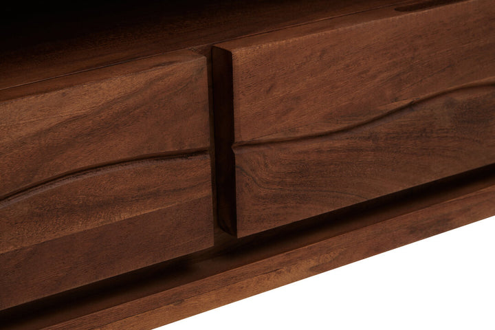 Hertford Acacia Three-Drawer Media Unit