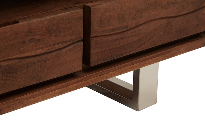 Hertford Acacia Three-Drawer Media Unit