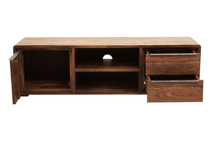 Surati Media Unit in Sheesham and Acacia Wood with Single Door
