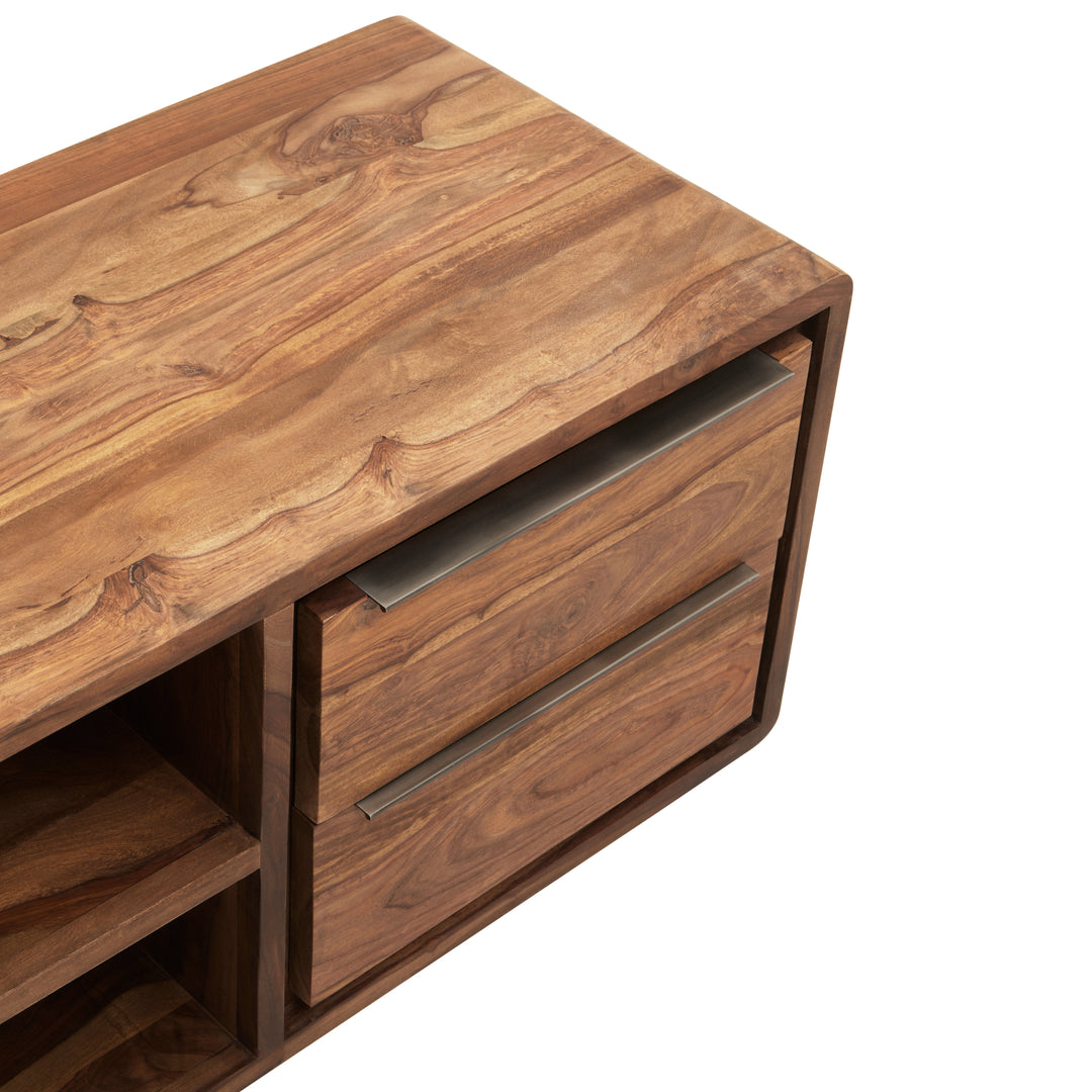 Surati Media Unit in Sheesham and Acacia Wood with Single Door