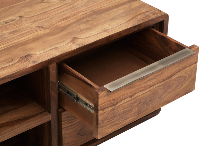 Surati Media Unit in Sheesham and Acacia Wood with Single Door