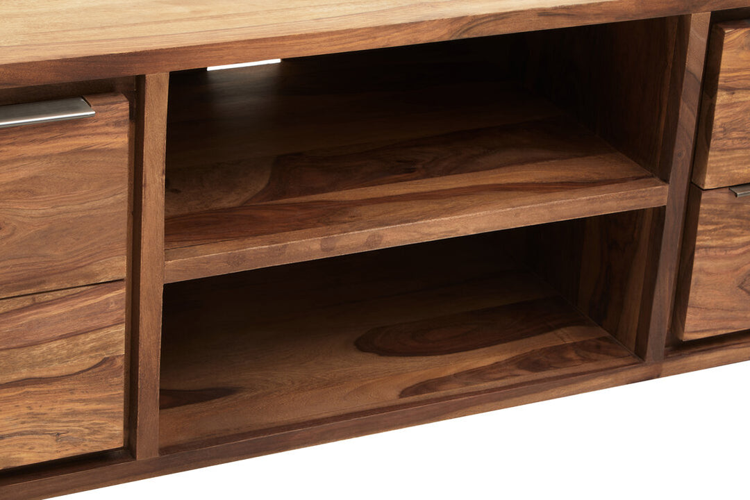 Flint Media Unit – Sheesham & Acacia Wood (1 Door)