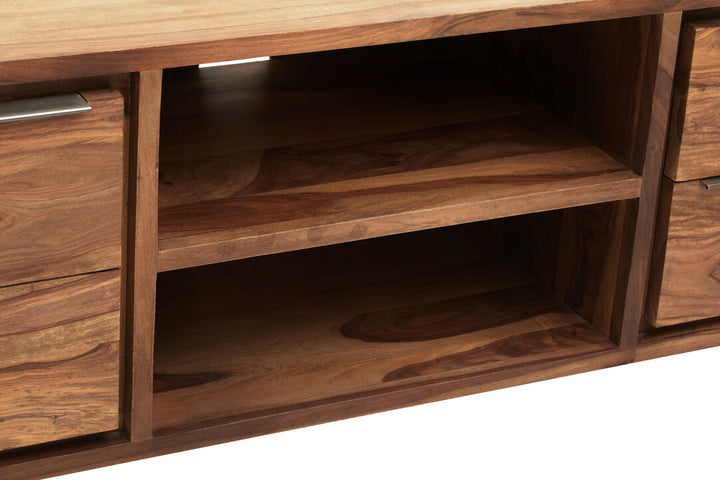 Flint Media Unit – Sheesham & Acacia Wood (1 Door)