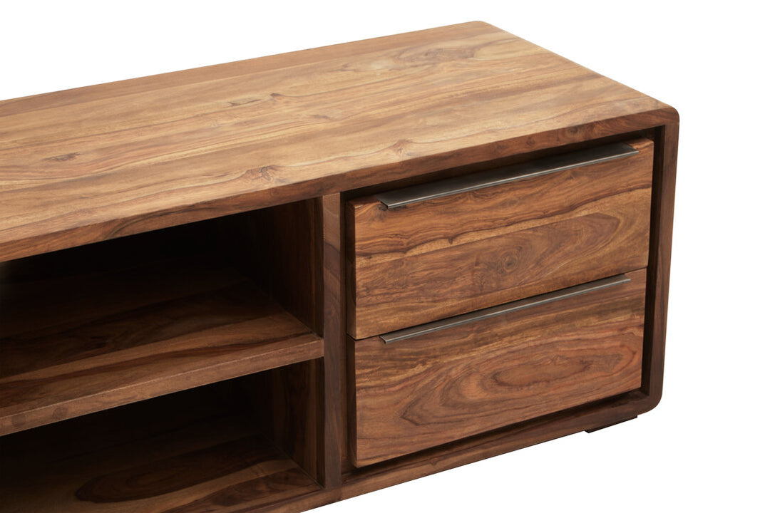 Flint Media Unit – Sheesham & Acacia Wood (1 Door)