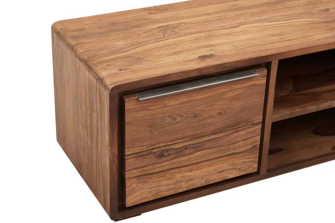 Flint Media Unit – Sheesham & Acacia Wood (1 Door)