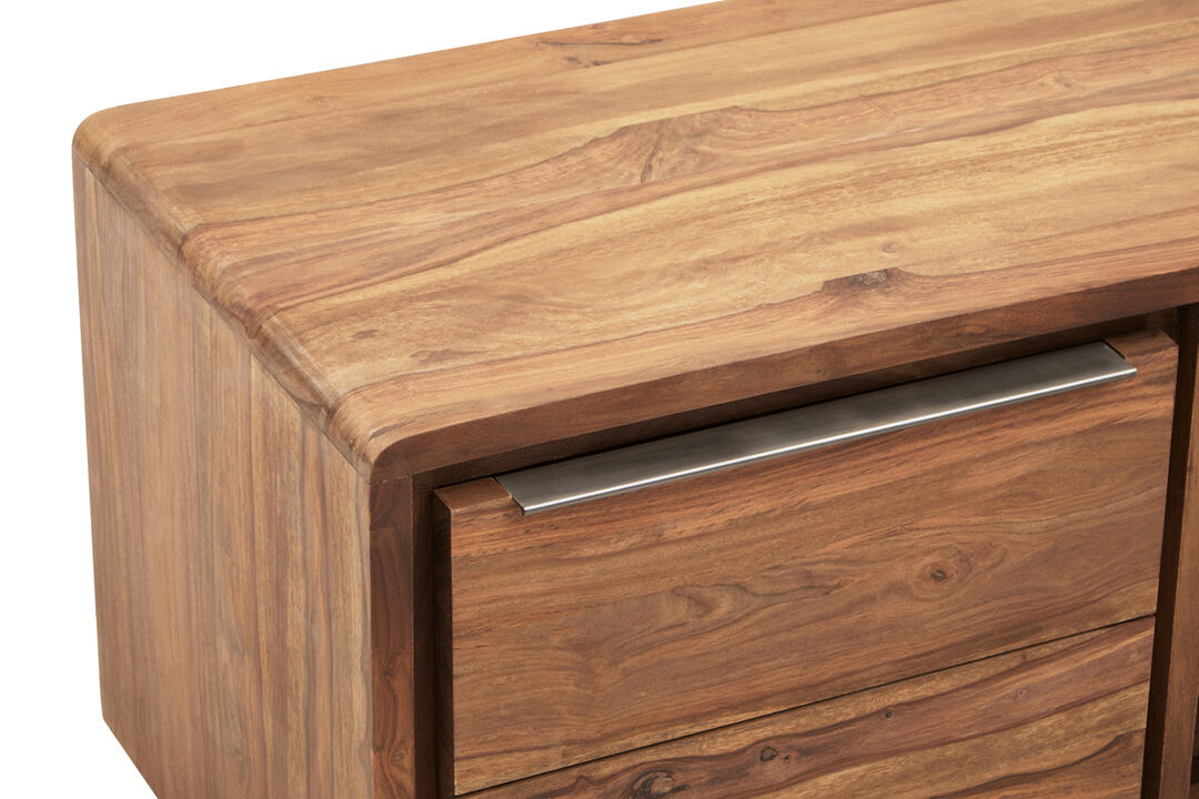 Flint Media Unit – Sheesham & Acacia Wood (1 Door)