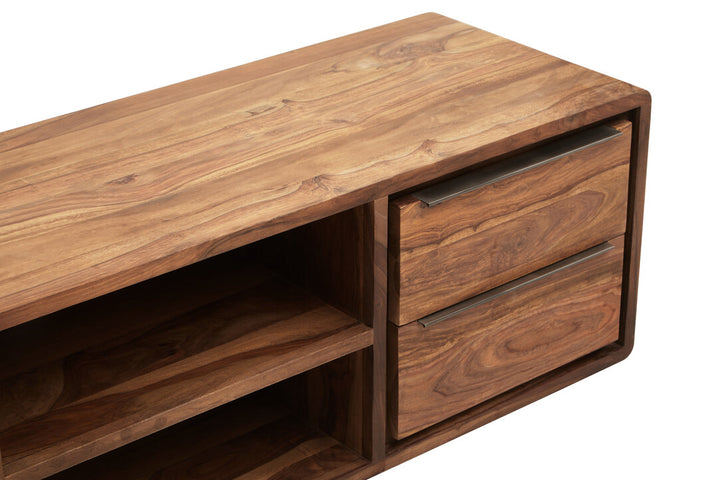 Flint Media Unit – Sheesham & Acacia Wood (1 Door)