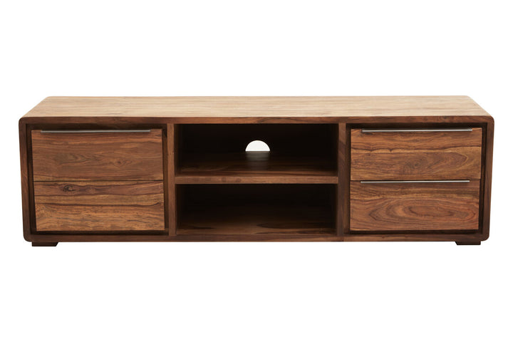 Flint Media Unit – Sheesham & Acacia Wood (1 Door)