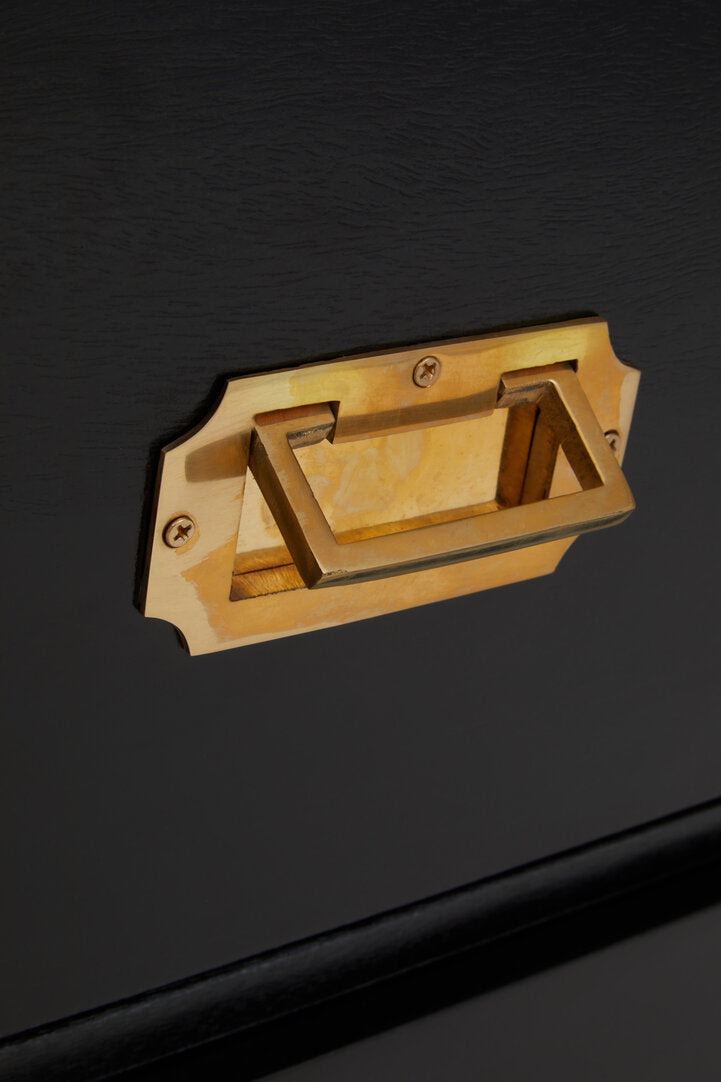 Juniper Black Mango Wood Chest – 4 Drawer