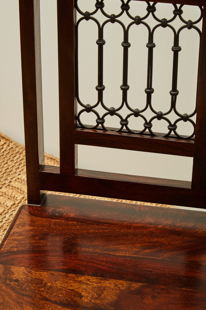 Rill Dining Chair – Dark Sheesham Wood