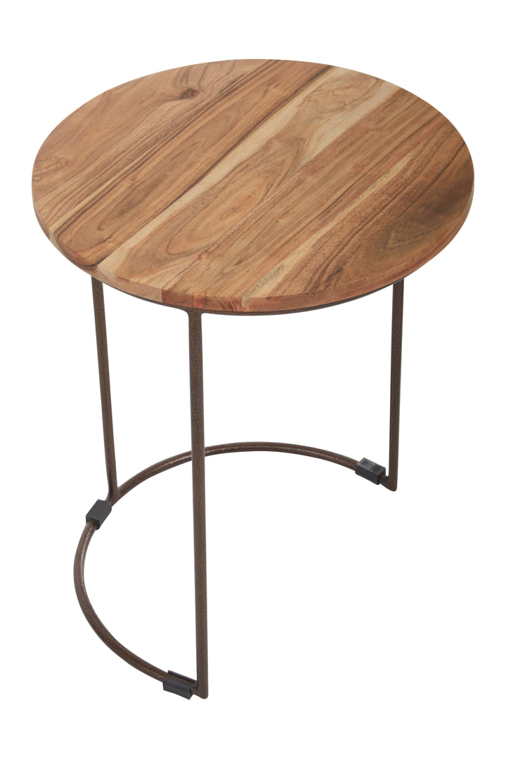 Boho 3-Piece Nest of Natural Acacia Wood Tables