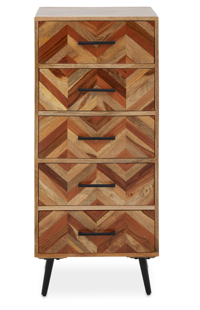 Atelier Chest – Five Drawer, Mango Wood