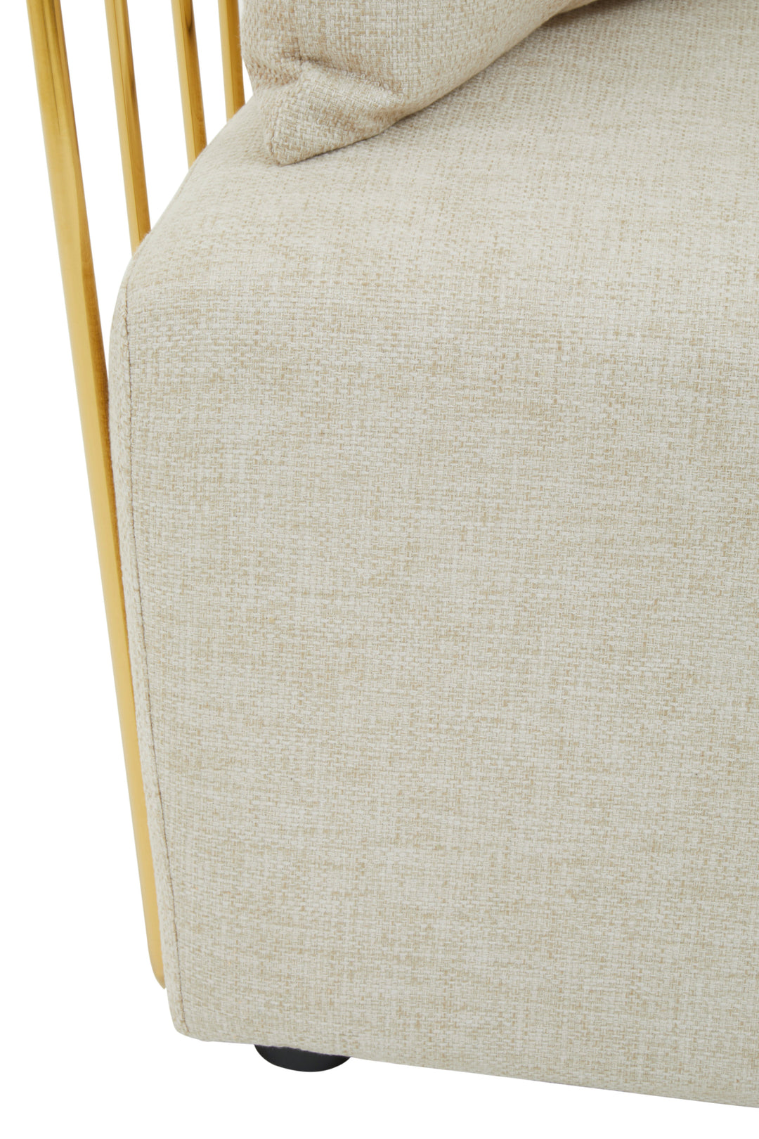 Azalea Two-Seater Natural Fabric Sofa