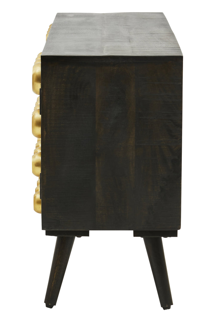Arti Media Unit in Mango Wood Finish