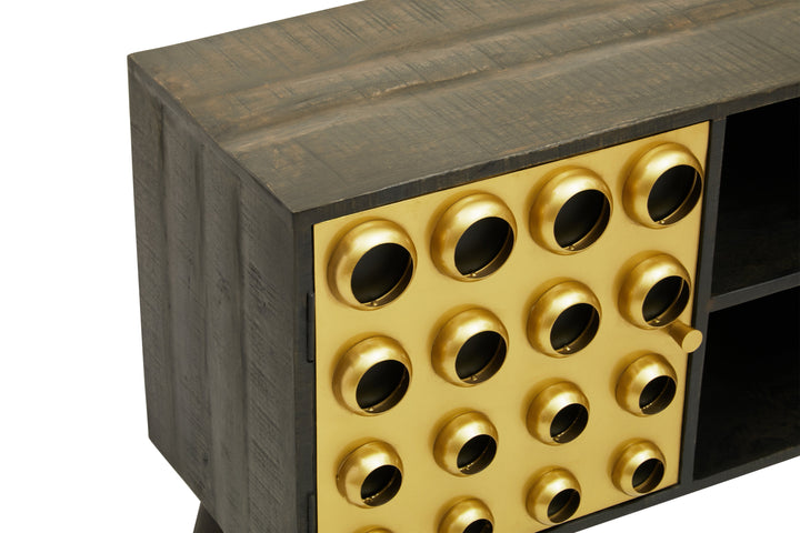Arti Media Unit in Mango Wood Finish