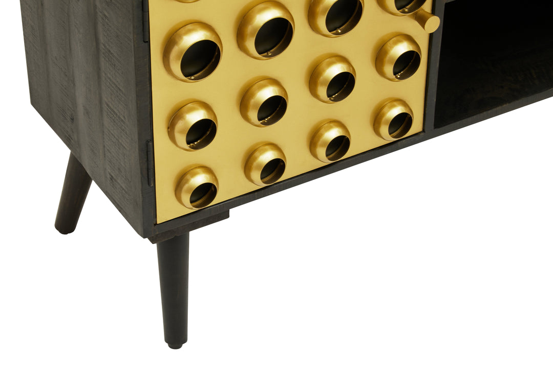 Arti Media Unit in Mango Wood Finish