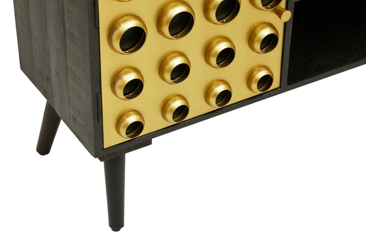 Arti Media Unit in Mango Wood Finish