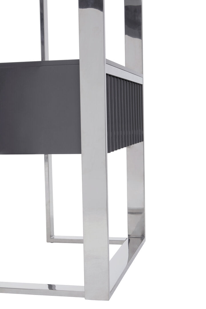 Cavendish Shelf Unit – Grey Gloss