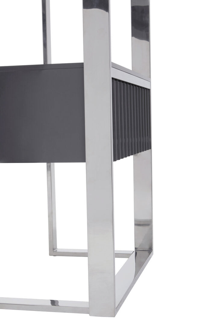 Cavendish Shelf Unit – Grey Gloss