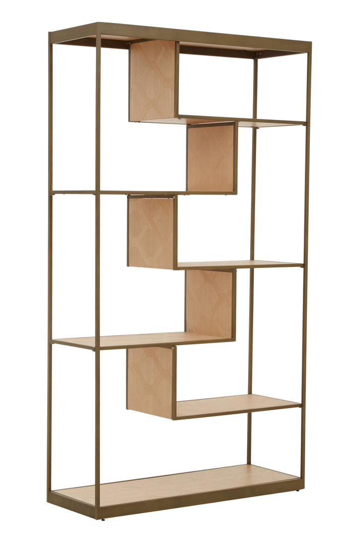Grenoble Bookshelf in Brown Wood Finish