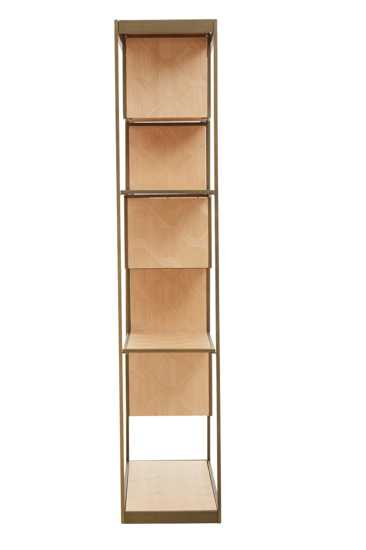 Grenoble Bookshelf in Brown Wood Finish