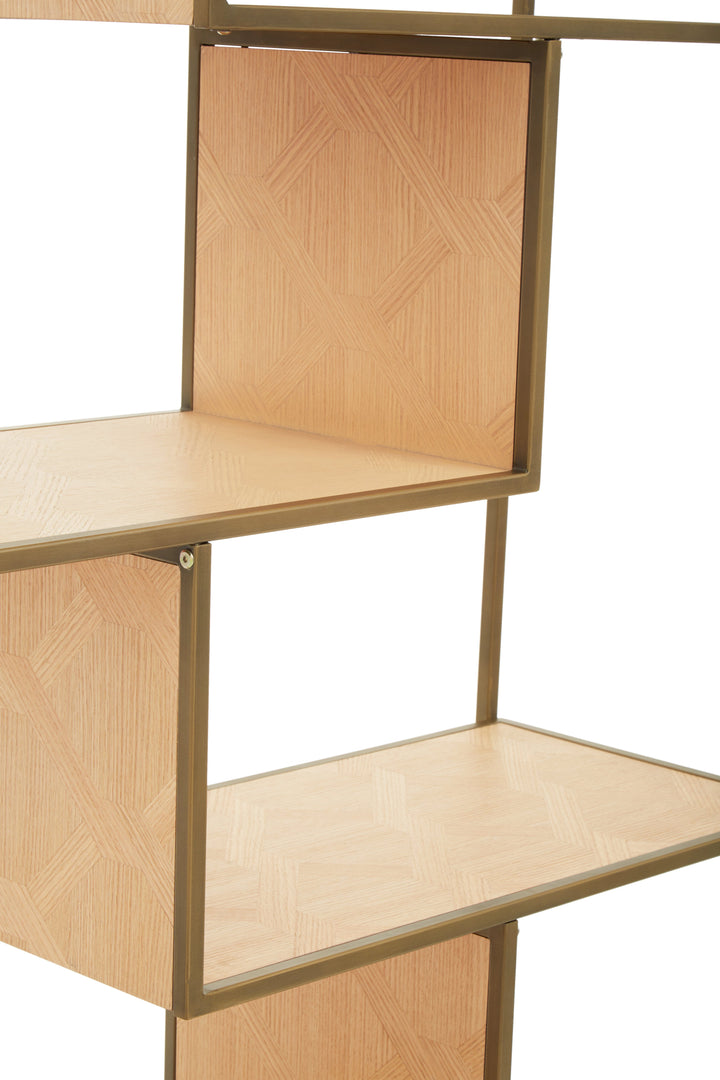 Grenoble Bookshelf in Brown Wood Finish