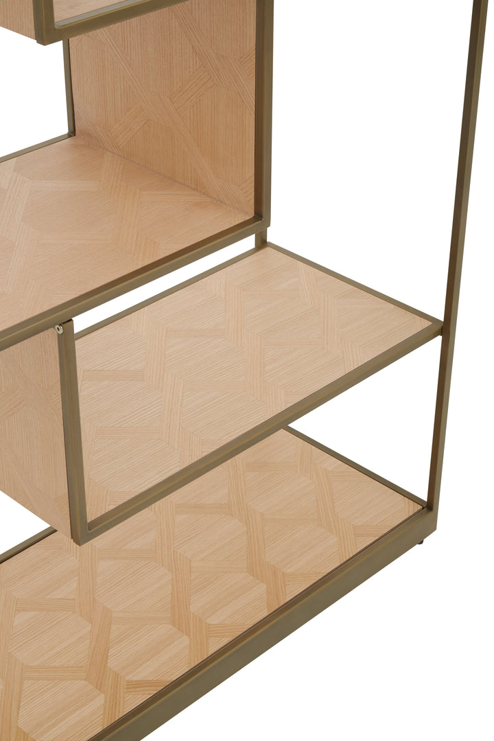 Grenoble Bookshelf in Brown Wood Finish