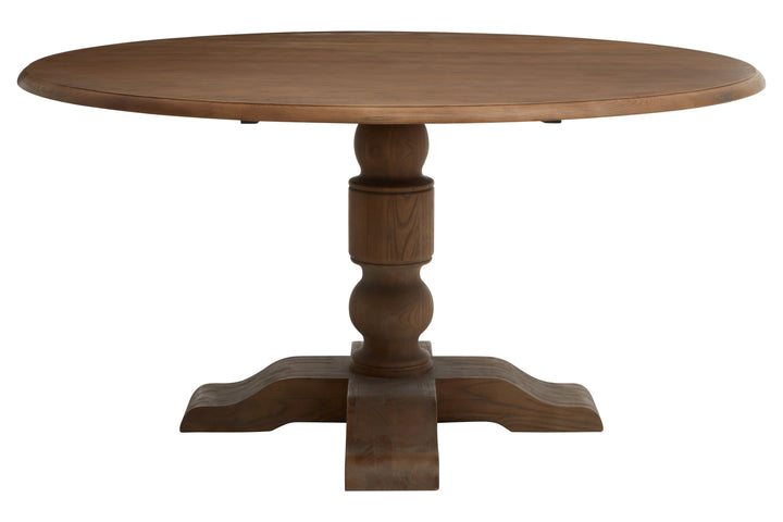 Parkside Round Dining Table in Oak Finish