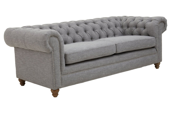 Marina Linen Sofa – Grey (3 Seat)