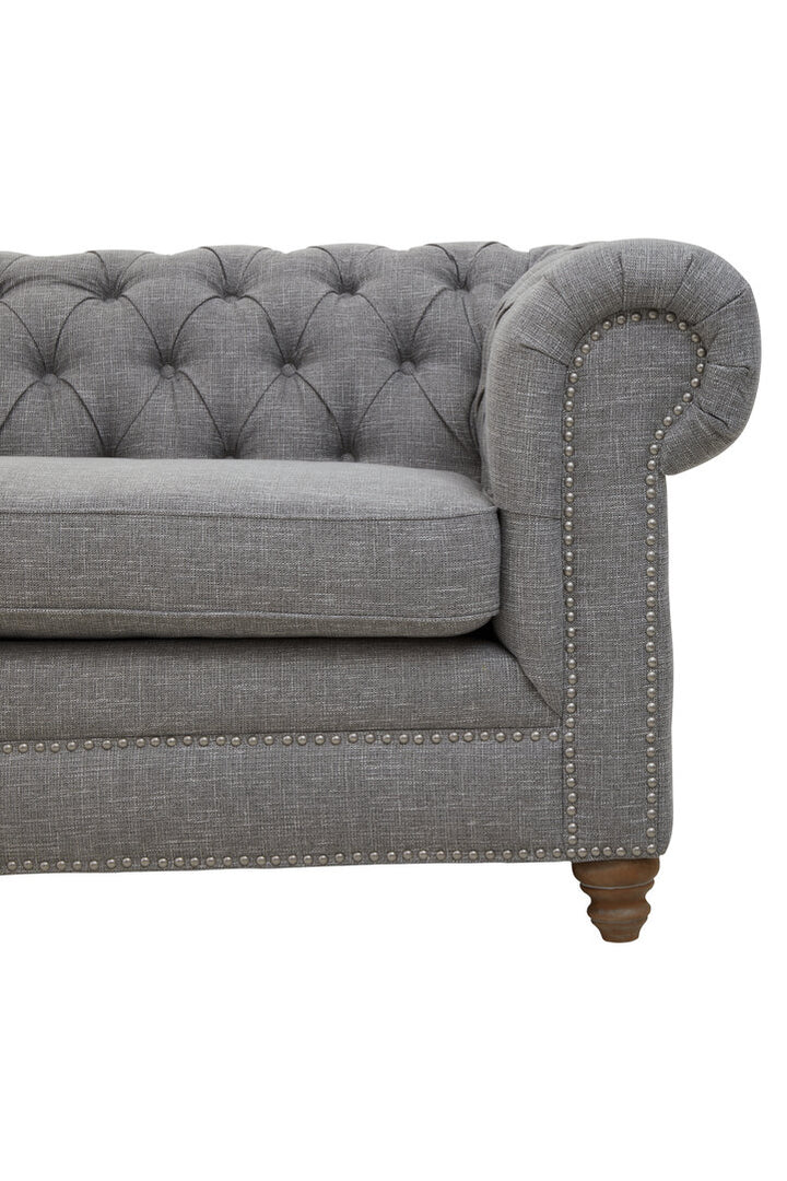 Marina Linen Sofa – Grey (3 Seat)
