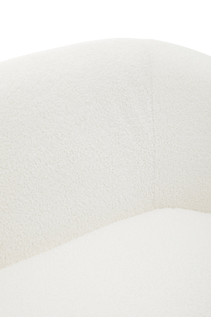 Yazmin Two-Seater Sofa with Gold Legs