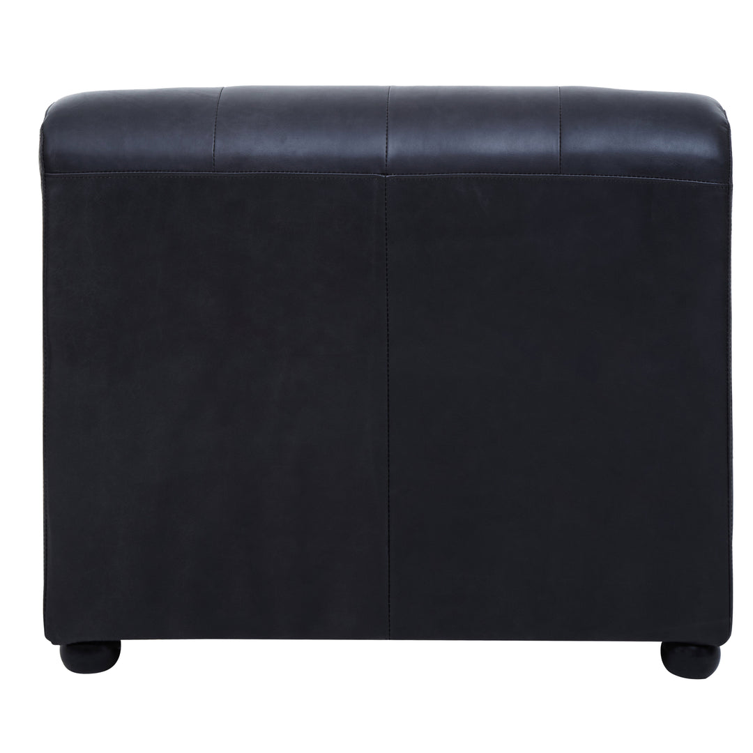 Loretta Stone Velvet Storage Ottoman Bench