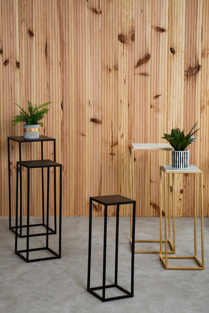 Kingsley White Marble Square Nest (Set of 2)