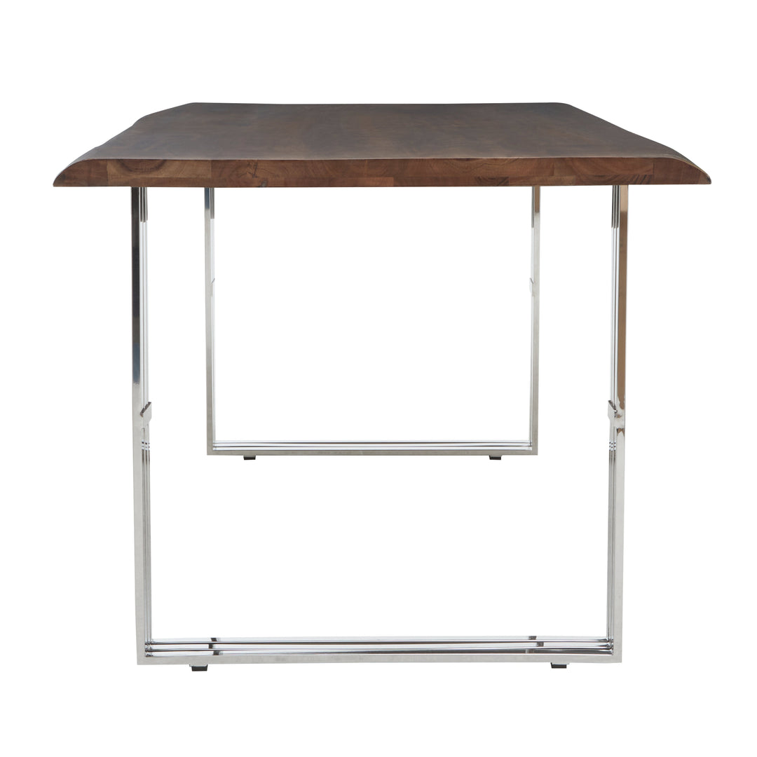Hampstead Dining Table in Natural and Silver Finish