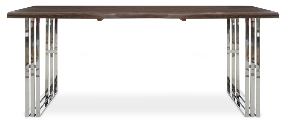Hampstead Dining Table in Natural and Silver Finish