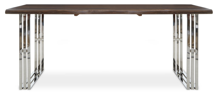 Hampstead Dining Table in Natural and Silver Finish