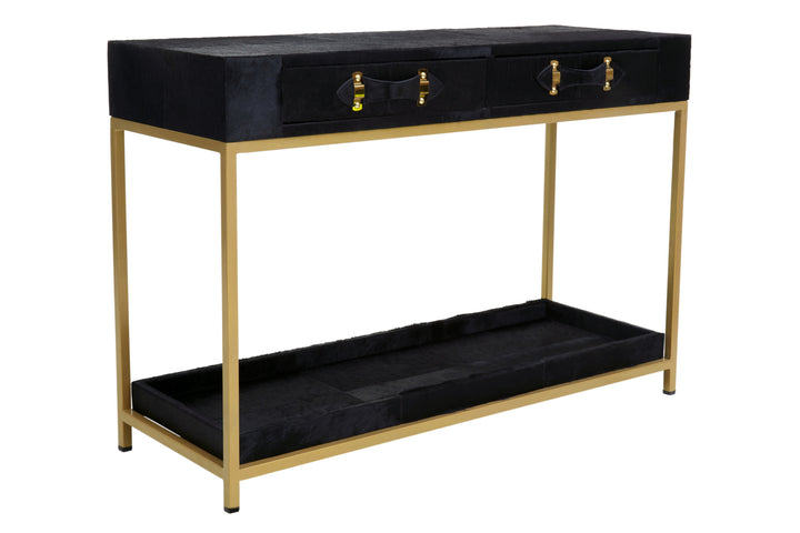 Kensington Townhouse Hair-On-Hide Console Table